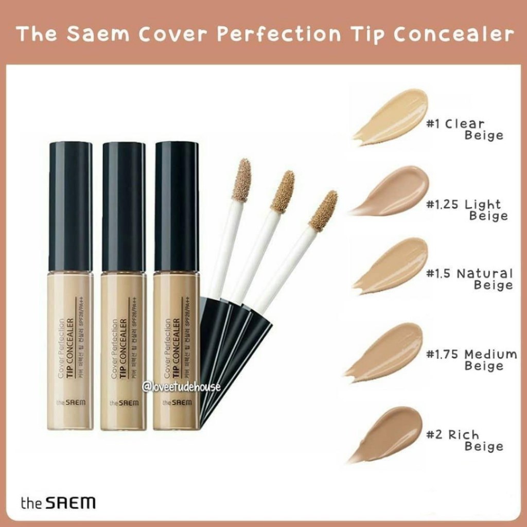 Kem che khuyết điểm The Saem The Seam Cover Perfection Tip Concealer