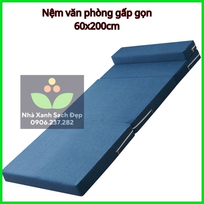 Đệm nghỉ trưa 60x200cm - đệm du lịch gấp gọn - nệm gấp văn phòng, đệm văn phòng gấp gọn, nệm ngủ trưa văn phòng