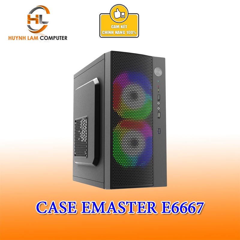 Vỏ máy tính Case Emaster E6667 (không kèm fan) MicroATX, MiniITX