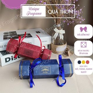 Hộp kẹo nơ - set 1 hộp quà có hoa văn - hộp có hoa văn, hộp quà cưới, giỏ quà tết hình kẹo có nơ - unique fragrance