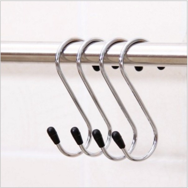 Móc treo đồ hình chữ S vỉ 4 chiếc