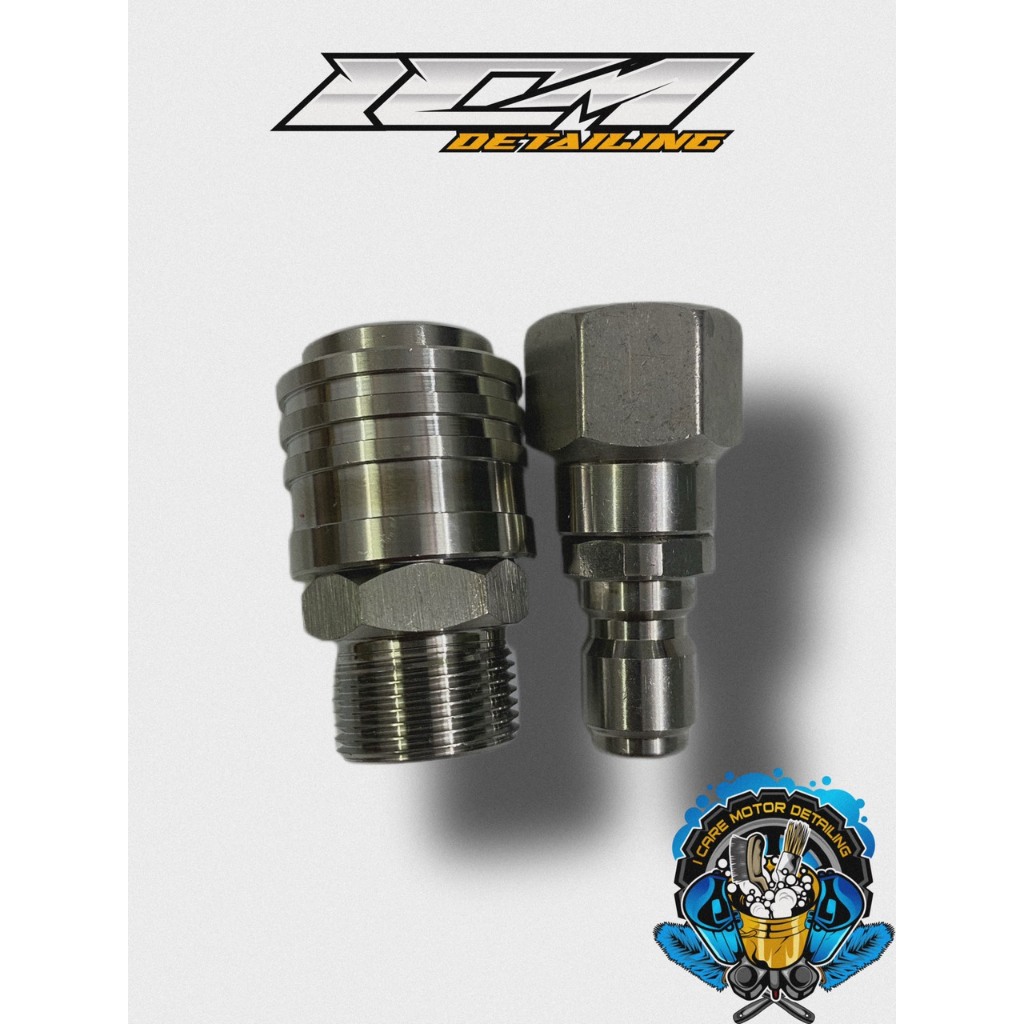 BỘ KHỚP INOX 3/8 TỰ GÀI CHỐNG XOẮN REN 22mm M22x15