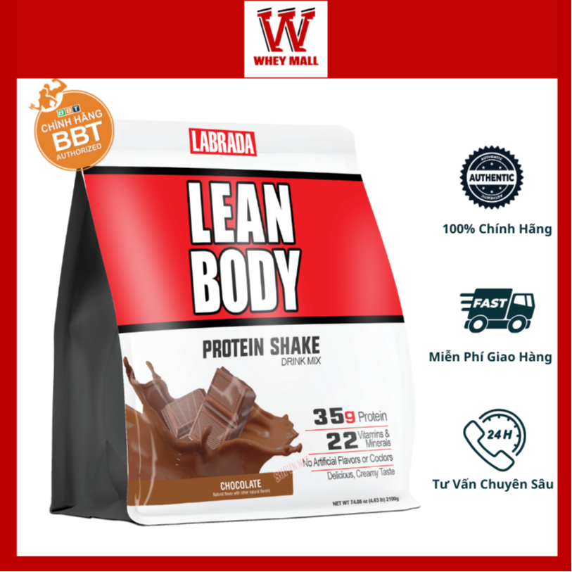 Lean Body Dạng Bịch 2kg 30serving - Leanbody SữaThay Thế Bữa Ăn Dinh Dưỡng Bổ Sung Protein, Multivitamin Chính Hãng BBT