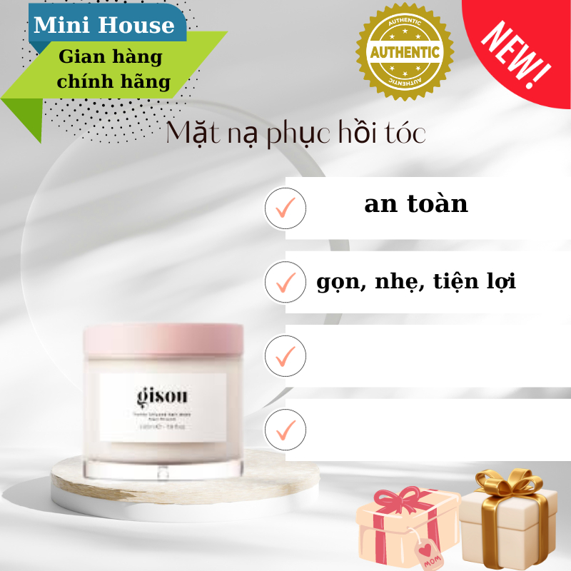 [𝐀𝐮𝐭𝐡-𝐁𝐢𝐥𝐥 𝐔𝐒] Mặt nạ phục hồi tóc Gisou Mini Honey Infused Hair Mask (dùng thử)