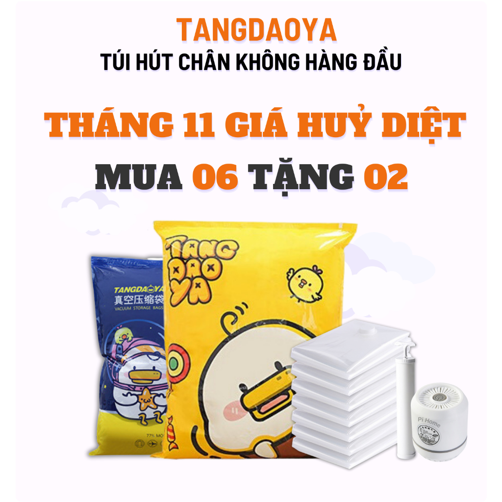 Túi hút chân không vịt TANGDAOYA đựng quần áo chăn màn mền