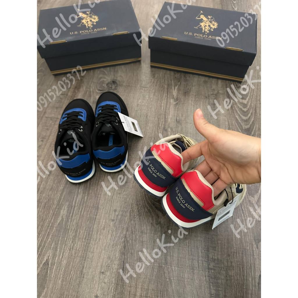Giày Poloass full box phối màu cho bé