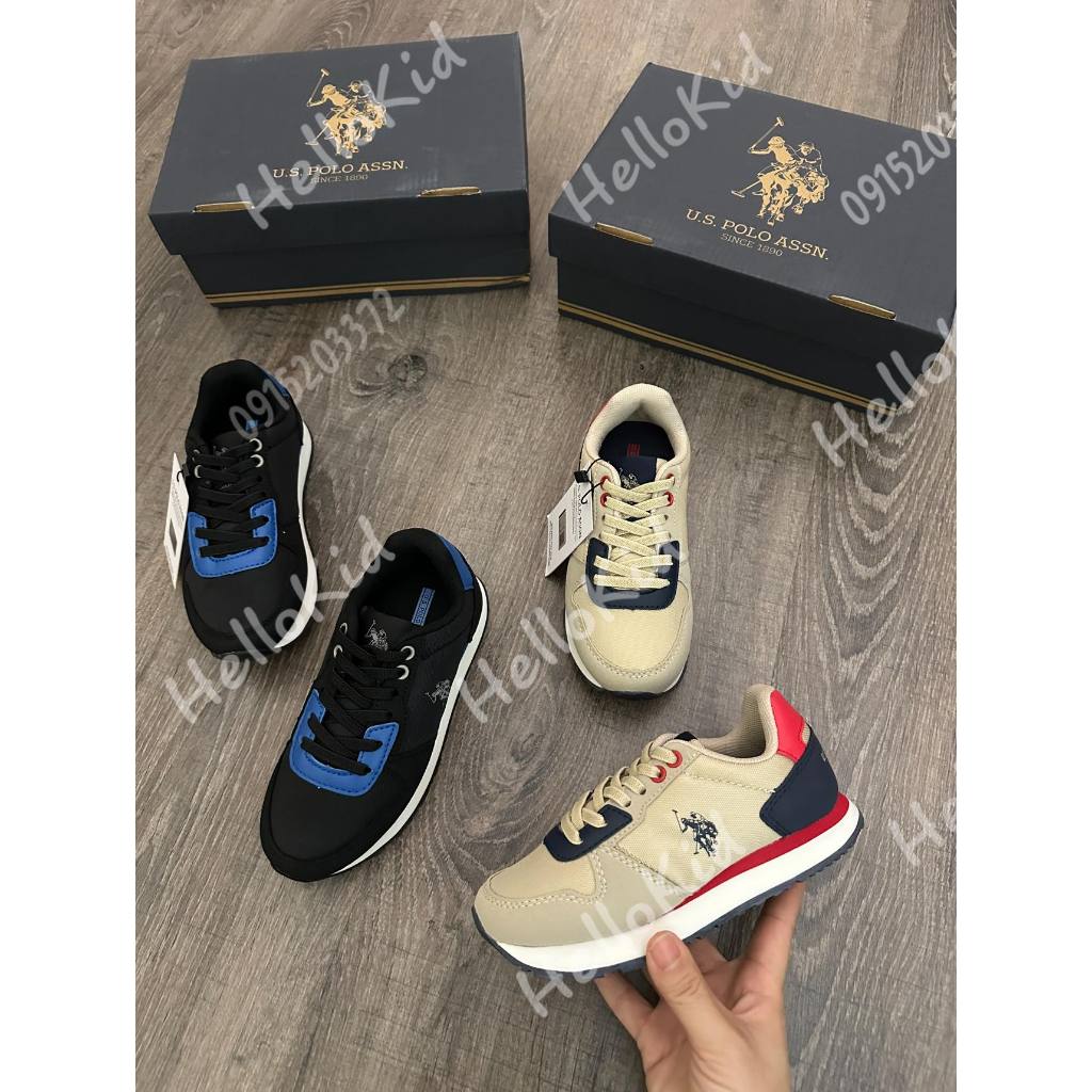 Giày Poloass full box phối màu cho bé