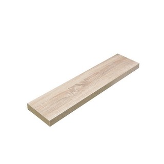 Kệ Thanh Ngang Rộng 20cm, Gỗ Dày 25mm Treo Tường Màu Gỗ Sồi SIB Decor Chiều Dài 40 Đến 120cm (KT005)