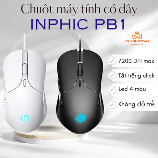 Chuột máy tính chơi game inphic pb1 - dpi 7200 phù hợp chơi game, làm việc văn phòng, chuột cho máy tính, pc