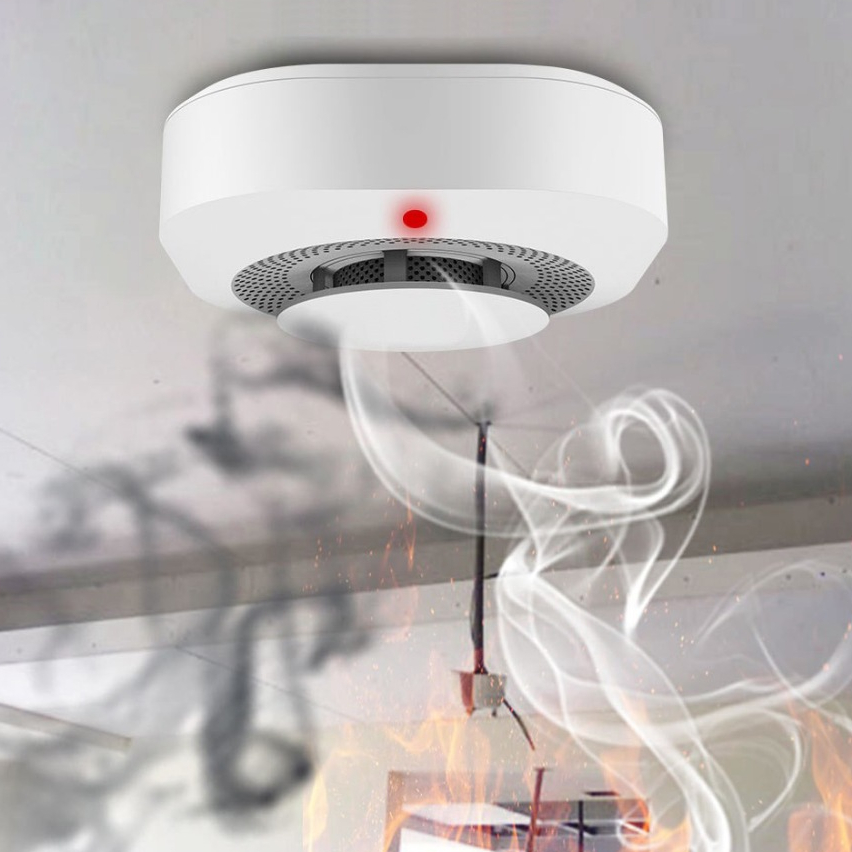 Báo khói không dây phát sóng RF 433Mhz nhiều chức năng