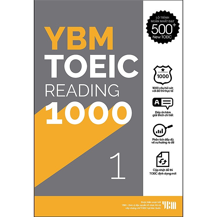Sách YBM Toeic Reading 1000 Vol 1