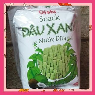 Túi 10 gói bánh snack oishi đậu xanh nước dừa 32gr