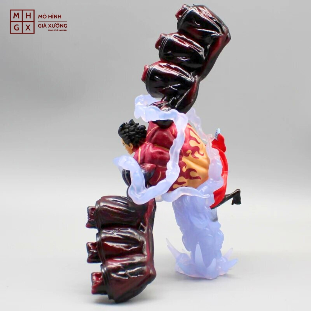 Mô Hình OnePiece Luffy gear 4 6 đấm - Cao 20cm - nặng 500gram - Figure OnePiece - Có Hộp Màu