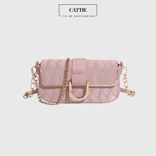  Túi xách nữ túi đeo chéo nữ bags túi đeo vai kẹp nách khoá nam châm dây kim loại sang trọng CATTIE C047 