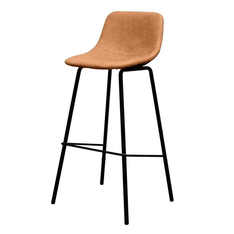 Ghế bar chân sắt sơn tĩnh điện nệm da PU TM065H