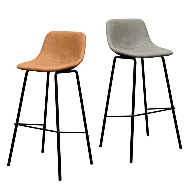 Ghế bar chân sắt sơn tĩnh điện nệm da PU TM065H