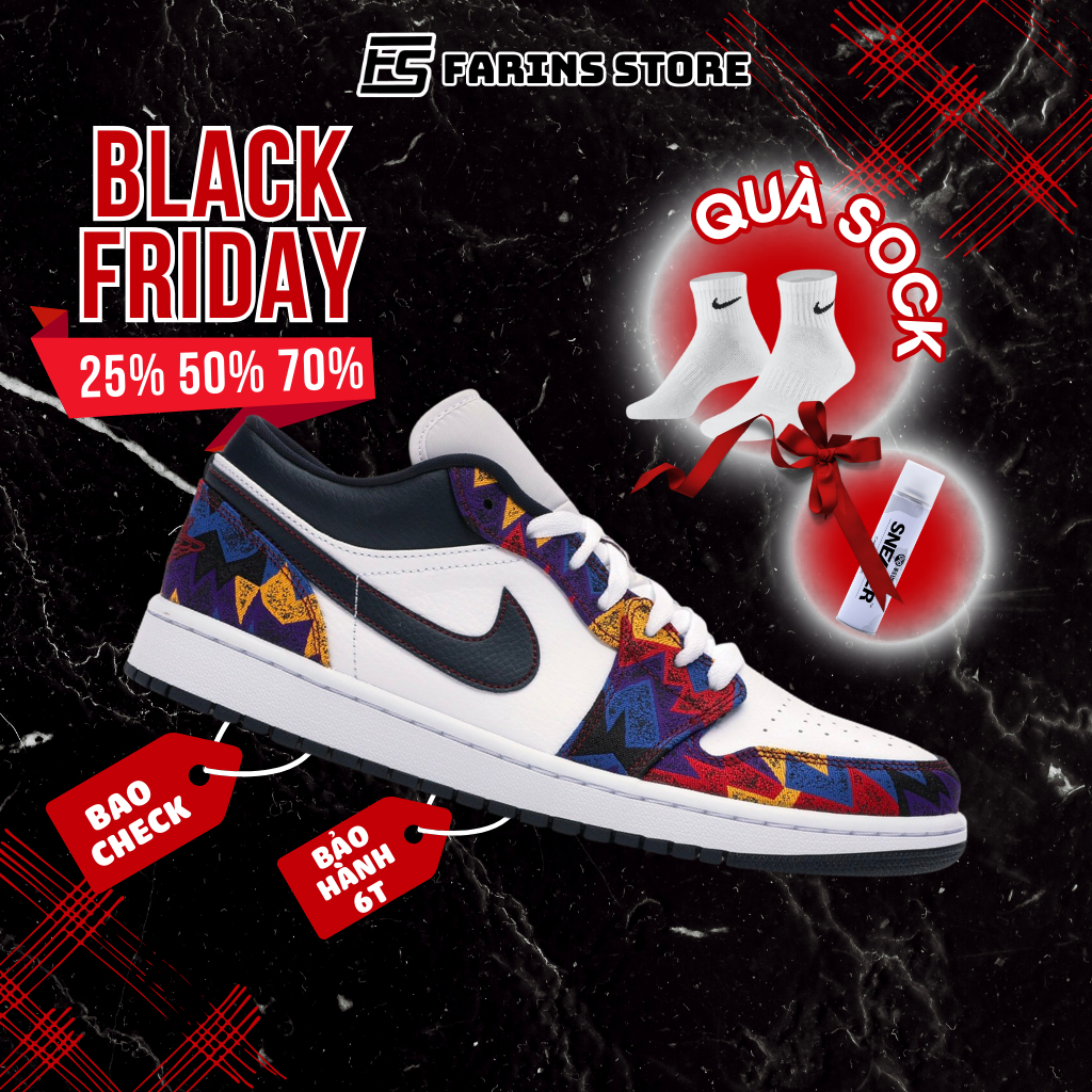 Giày Air Jordan 1 Low SE Nothing But Net CZ8659-100 Auth Cho Nam Nữ, Jordan 1 Low Real Fullbox Farins Store