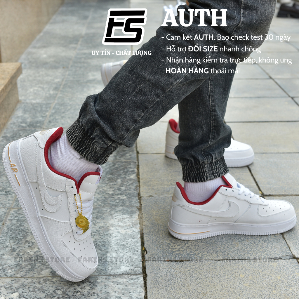 Giày Air Force 1 Low Just Do It Hangtag DV7584-100 Auth Cho Nam Nữ, Jordan 1 Low Real Fullbox Farins Store