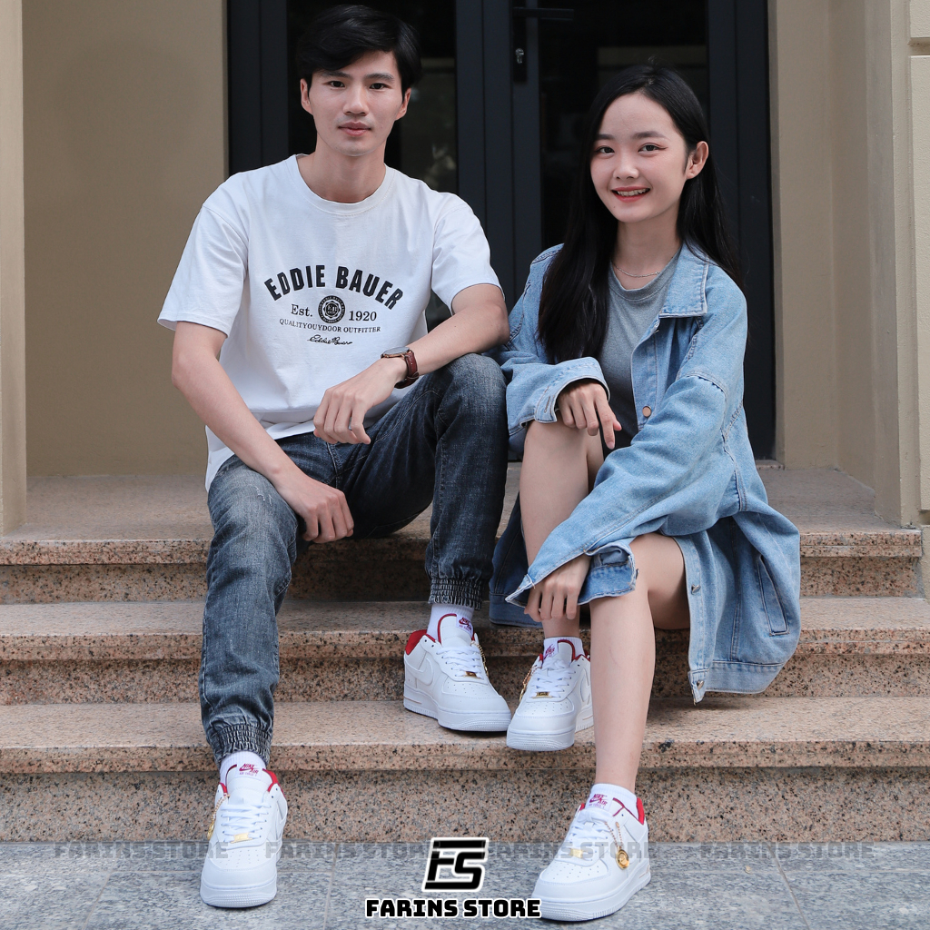 Giày Air Force 1 Low Just Do It Hangtag DV7584-100 Auth Cho Nam Nữ, Jordan 1 Low Real Fullbox Farins Store