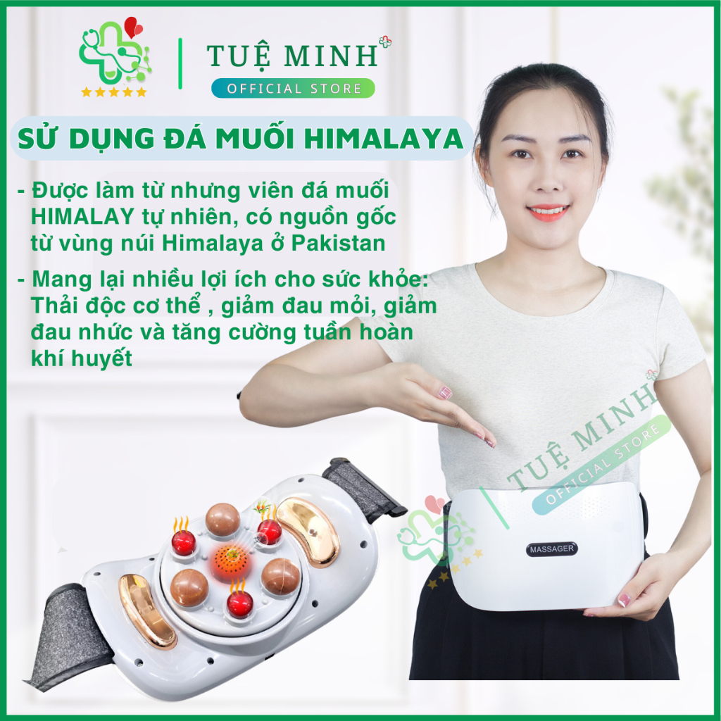 Máy massage bụng đa năng TQ-109, tích hợp đá nóng HIMALAYA giúp giảm mỡ bụng, chân đùi, an toàn cho người sử dụng