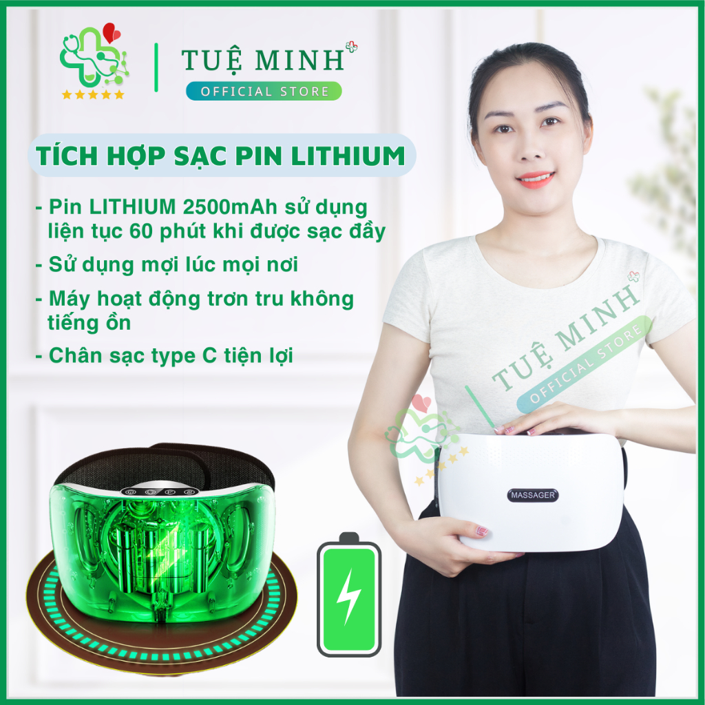 Máy massage bụng đa năng TQ-109, tích hợp đá nóng HIMALAYA giúp giảm mỡ bụng, chân đùi, an toàn cho người sử dụng