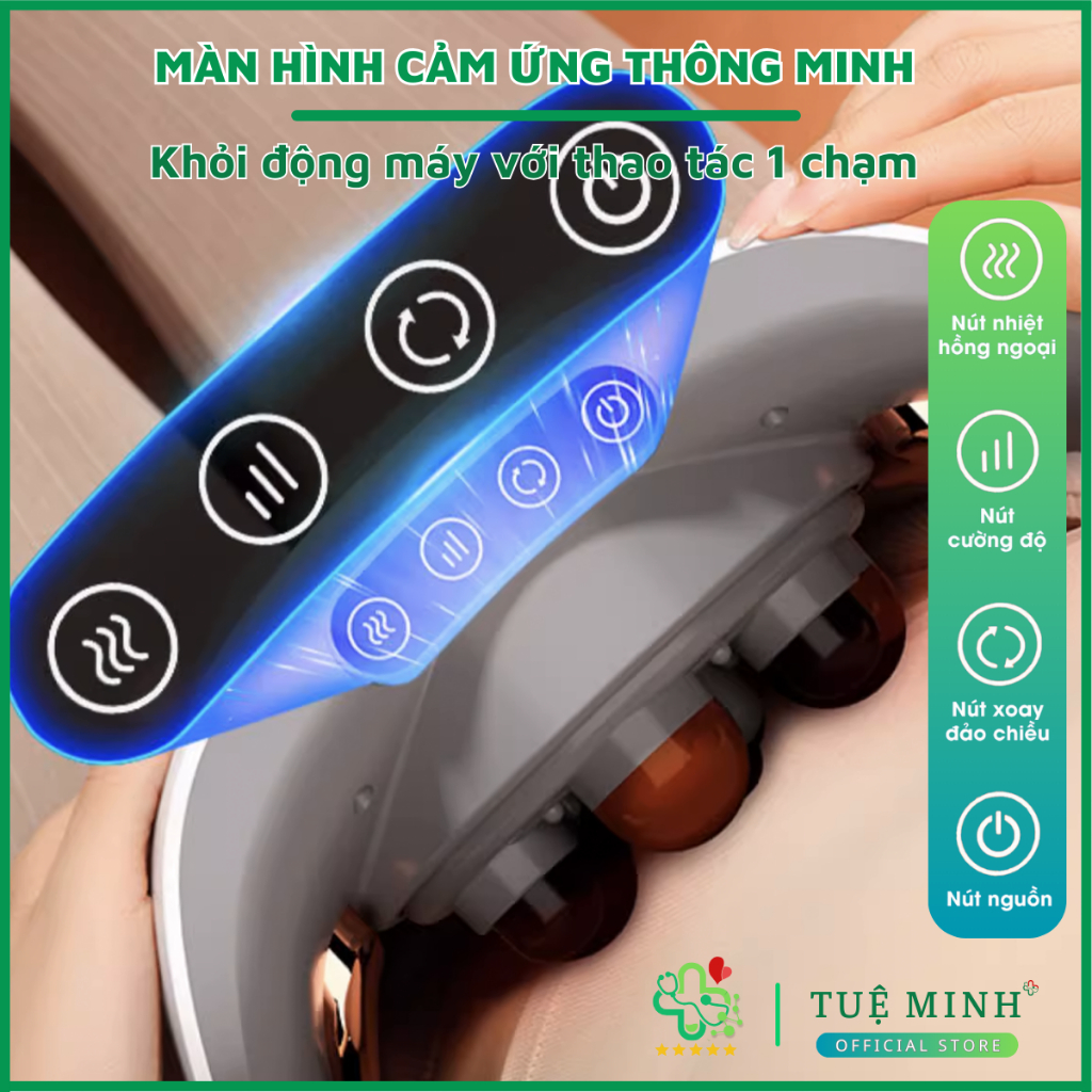 Máy massage bụng đa năng TQ-109, tích hợp đá nóng HIMALAYA giúp giảm mỡ bụng, chân đùi, an toàn cho người sử dụng