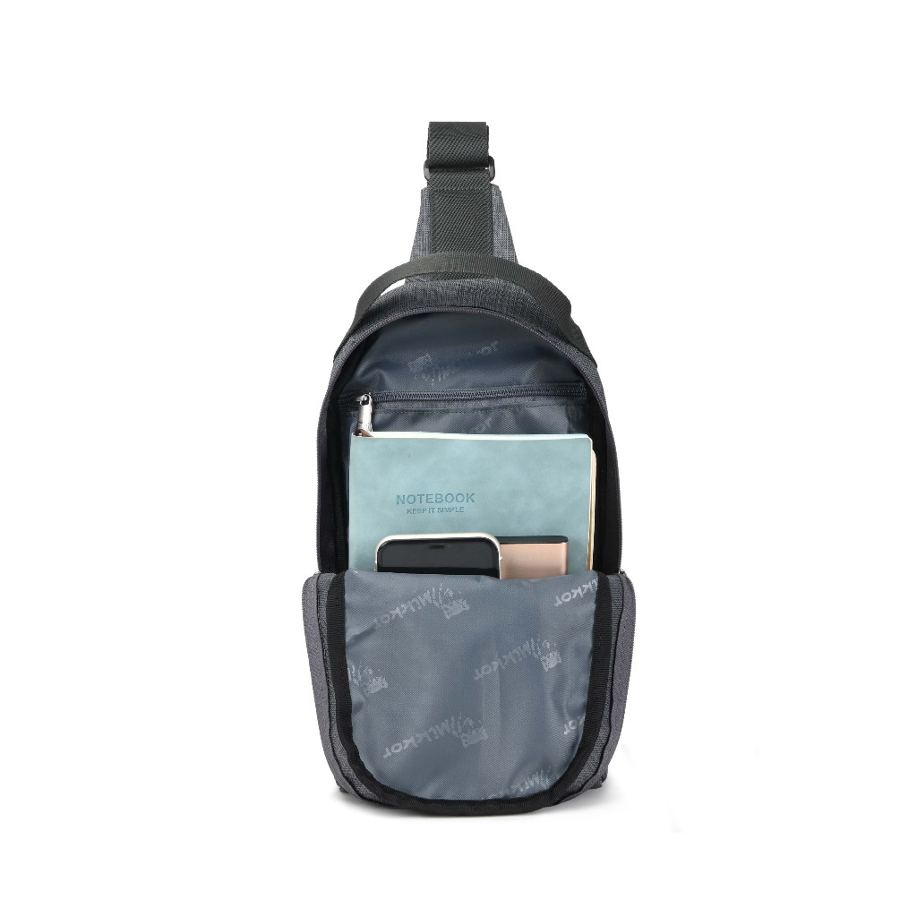 Túi đeo thời trang Mikkor The Max X23 - màu Light Grey 2Tones