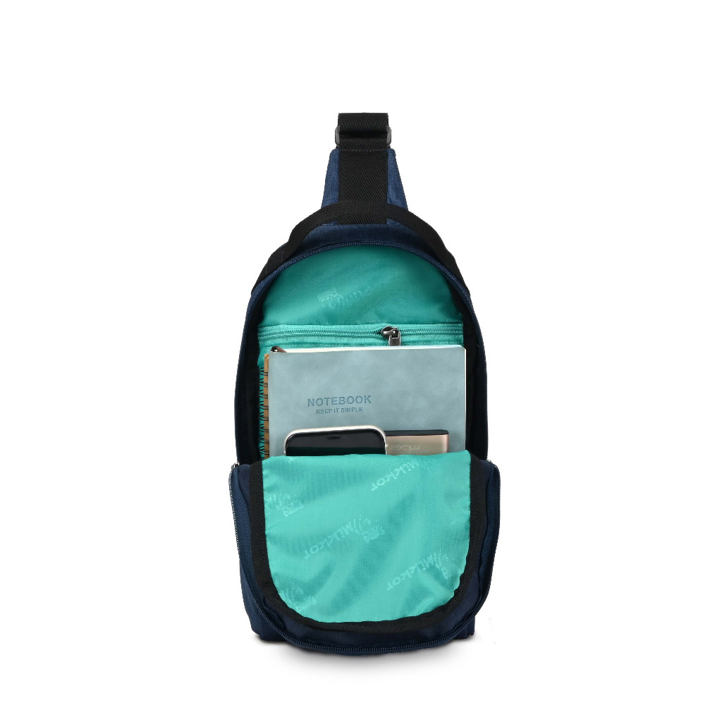 Túi đeo thời trang Mikkor The Max X23 - màu Navy 2Tones