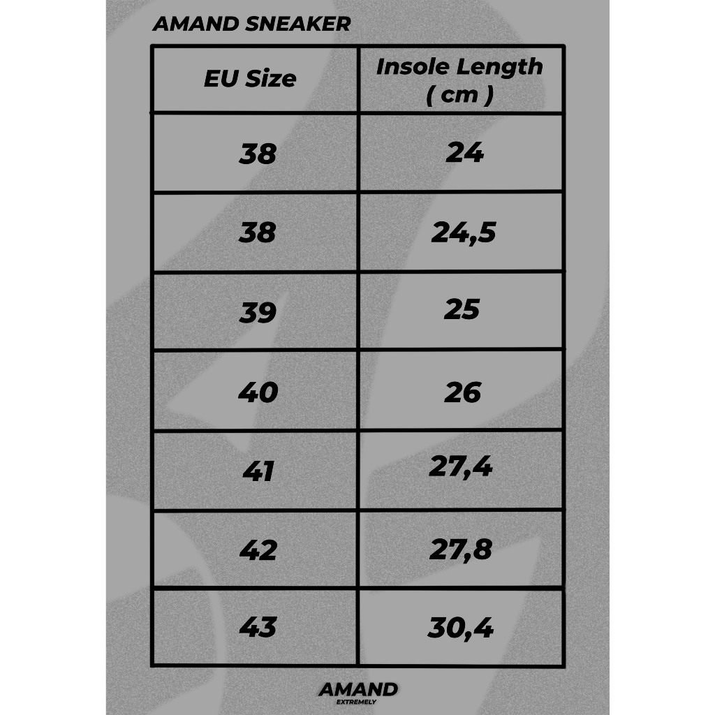 Giày thể thao Amand Low Top Signature Logo Sneaker -GD003/Grey