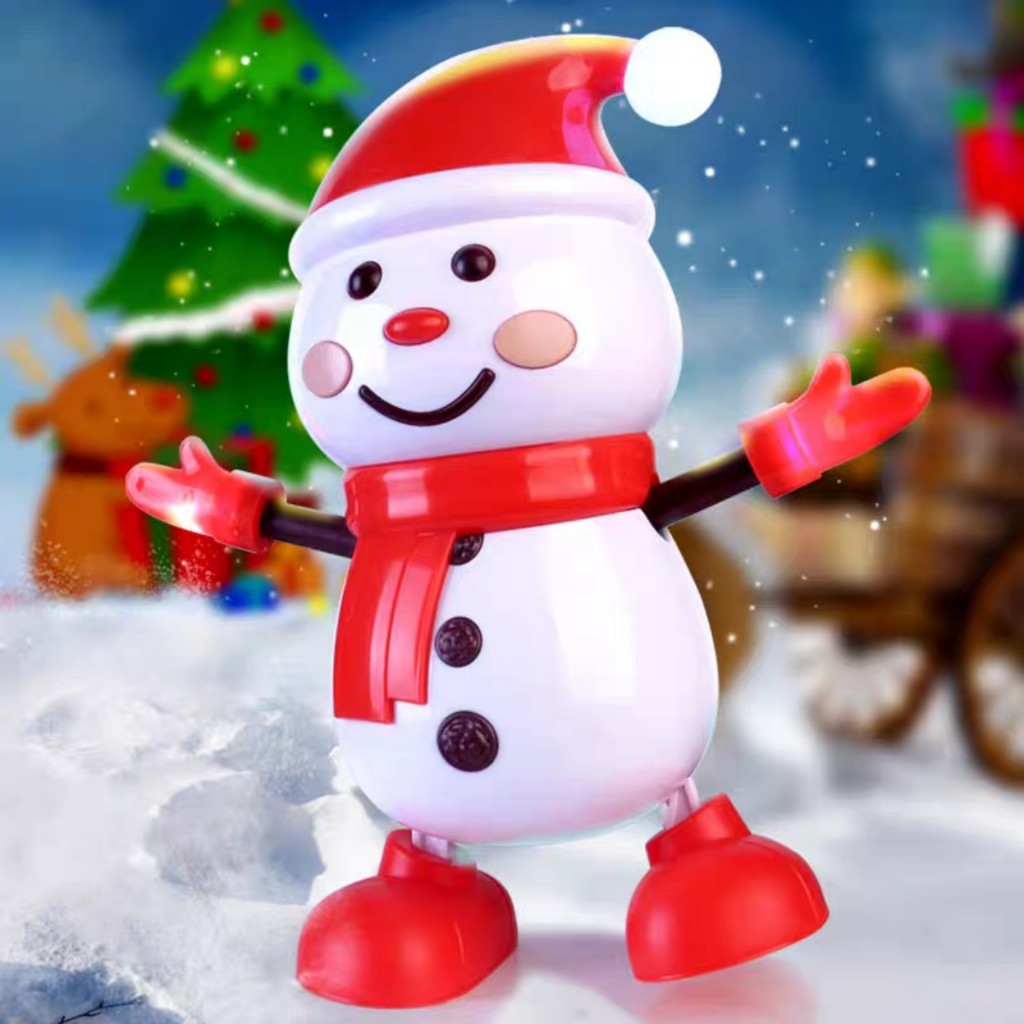 Đồ chơi ông già noel tuyết nhảy múa có đèn nhạc vui nhộn đáng yêu cho bé