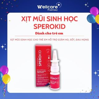   CHÍNH HÃNG  Xịt mũi sinh học Sperokid - Chai 10ml hỗ trợ tăng cường miễn dịch bé hô hấp khỏe 