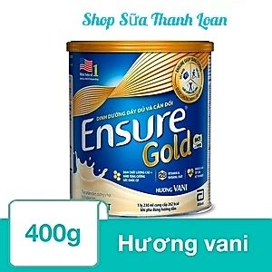 Sữa bột ensure gold vani - hộp thiếc 400g.