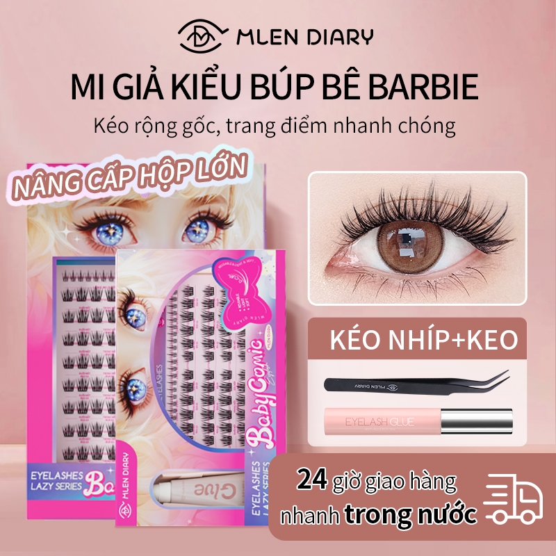 MlenDiary Mi giả Anime Hoạt Hình Dễ gắn tự nhiên cho người mới trang điểm