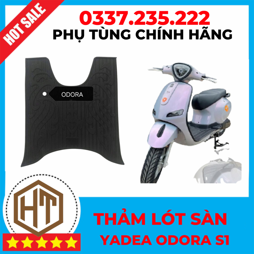 Thảm cao su lót sàn để chân xe điện Yadea odora S /s1,hàng chính hãng ,cao su mềm dẻo dễ vệ sinh tháo lắp
