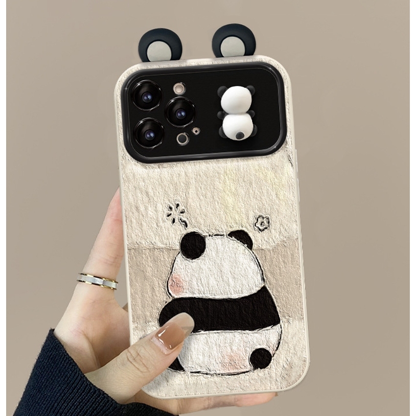 Ốp lưng bảo vệ cam iphone gấu trúc iphone 6 7 8 6s plus xr x xs max 15 13 14 11 12 pro max se 15promax xx2104