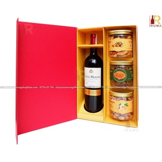 Set quà tặng sang trọng rượu vang Chile Santo Molina