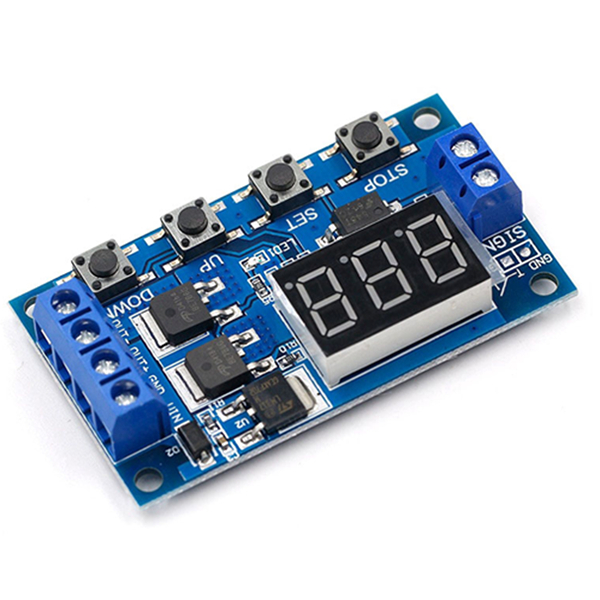 Mạch hẹn giờ 0-999 phút dùng Relay M421 hoặc Dual MOS, 5V-36V đóng ngắt thiết bị