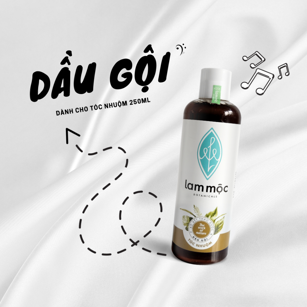 -Dầu gội bồ kết Lam Mộc - tóc nhuộm - 250ml