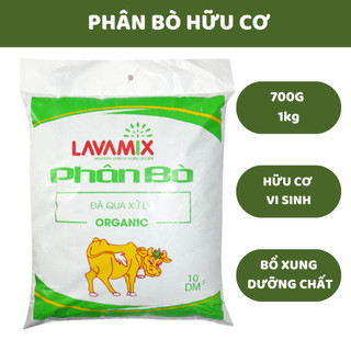 Phân bò khô hữu cơ nguyên chất đã qua xử lý ủ hoai - vattuxanh