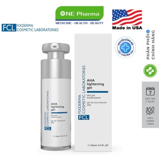Gel ngừa thâm, nám, tàn nhang Fixderma FCL AHA Lightening Gel 30ml