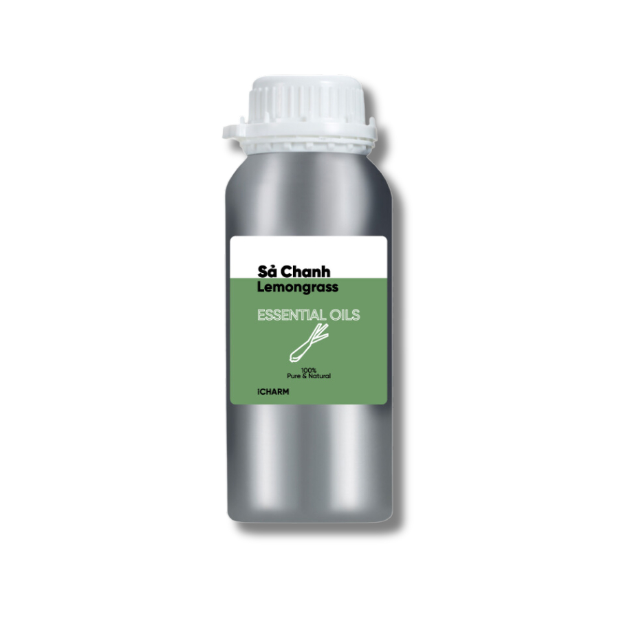 Tinh dầu sả chanh 500ml, 1 Lít iCHARMvn - không chất tạo mùi, nguyên chất 100%
