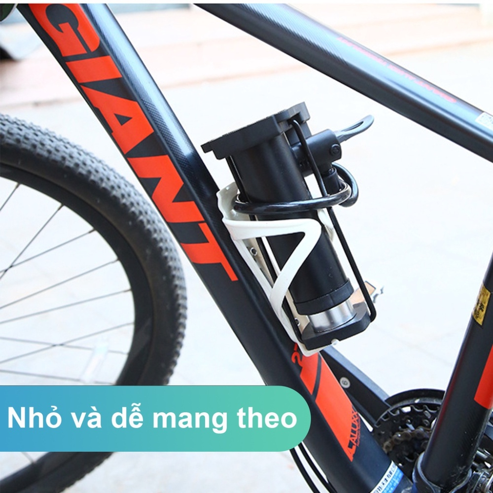 🔥FREESHIP🔥 Bơm xe máy xe đạp nhỏ gọn đầu van đa năng Bơm Xe Đạp Áp Suất Cao FO