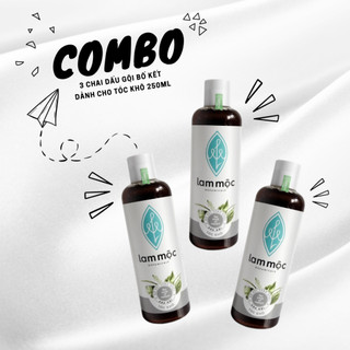 Combo 3 dầu gội bồ kết Lam Mộc - 250ml