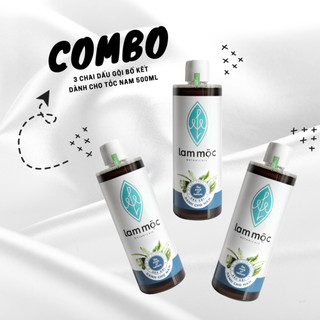 Combo 3 dầu gội bồ kết Lam Mộc - 500ml