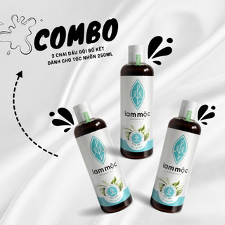 Combo 3 dầu gội bồ kết Lam Mộc - 250ml