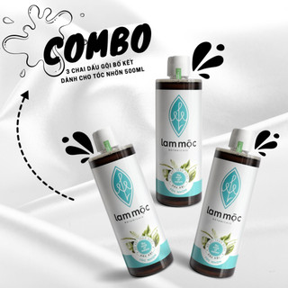 Combo 3 dầu gội bồ kết Lam Mộc - 500ml