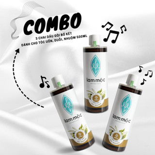 Combo 3 dầu gội bồ kết Lam Mộc - 500ml