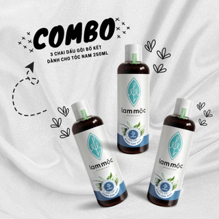 Combo 3 dầu gội bồ kết Lam Mộc - 250ml