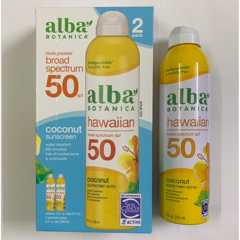 Kem Chống Nắng Dạng Xịt Alba Botanica Hawaiian SPF 50 USA