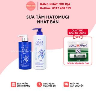 Sữa tắm trắng da Hatomugi Moisturizing Washing 800ml, chiết xuất Ý Dĩ - Mochishop